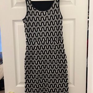 Black and White Body Mini Dress